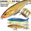 23cm Multi-Jointed Bionic Jerkbaits Pike Bass Zander Long Cast Hard Lure Set