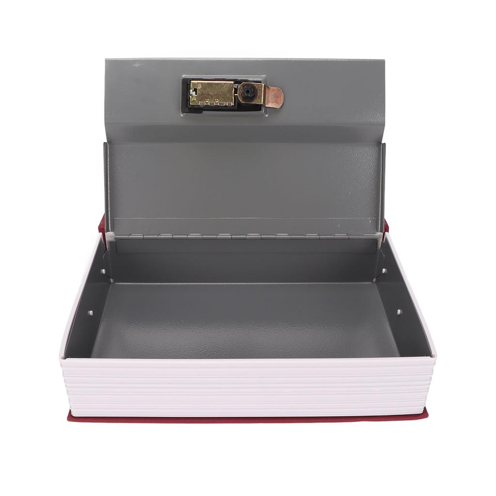 Book Safe Small Diversion Book Safe Storage Lock Box Money Coins Cards Hiding Box with Combination Lock Red