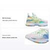Li Ning Youth Flash 6 Trendy Pohodlné Odolné Prodyšné Kotníkové Basketbalové Boty Dětské basketbalové boty Fluorescenční-Jade-Zelená YKBR024-5