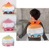 Adorable Cartoon Car Backpack For Children Durable Lightweight Nylon Design For School Use