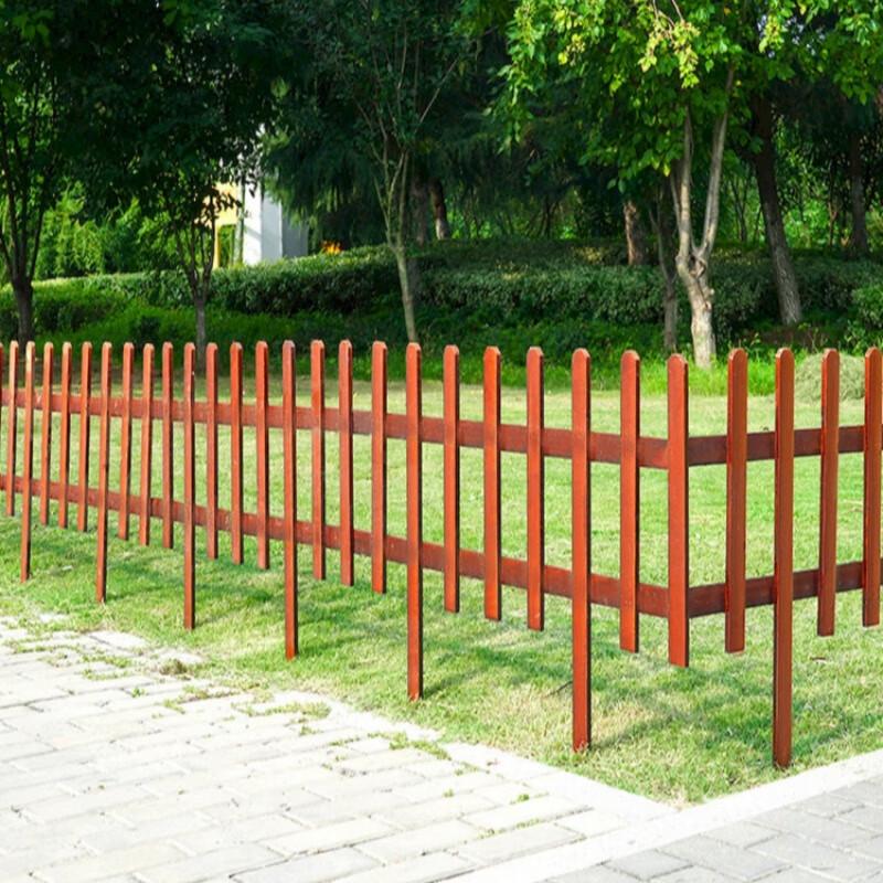 Carbonized Solid Wood Garden Fence Panels