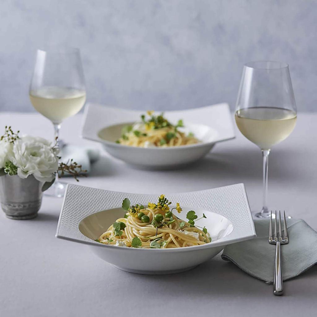 Imported Wedgwood Geo Unique Bowl 1054462 White [Authentic Product] 23.5cm