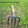 Iron Rake Agricultural Tool: Steel Grab Hook Nail Rake with Three or Four Teeth for Loosening and Turning Soil, Free Shipping