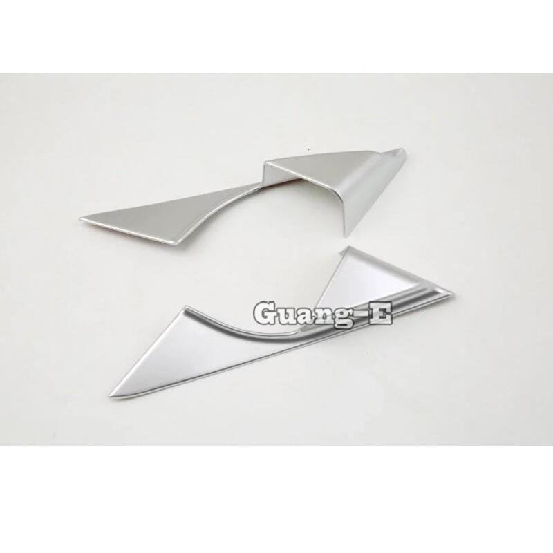 

For Mazda6 Mazda 6 Atenza 2014 2015 2016 2017 2018 A Column Audio Speak Window Windshield Side Triangle Trim Sticker Frame ABS Silver