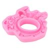Pink Color Silicone Fondant Mold 3D Sculpted Pattern Chocolate Mould Baking Decor Tool  Baking Use