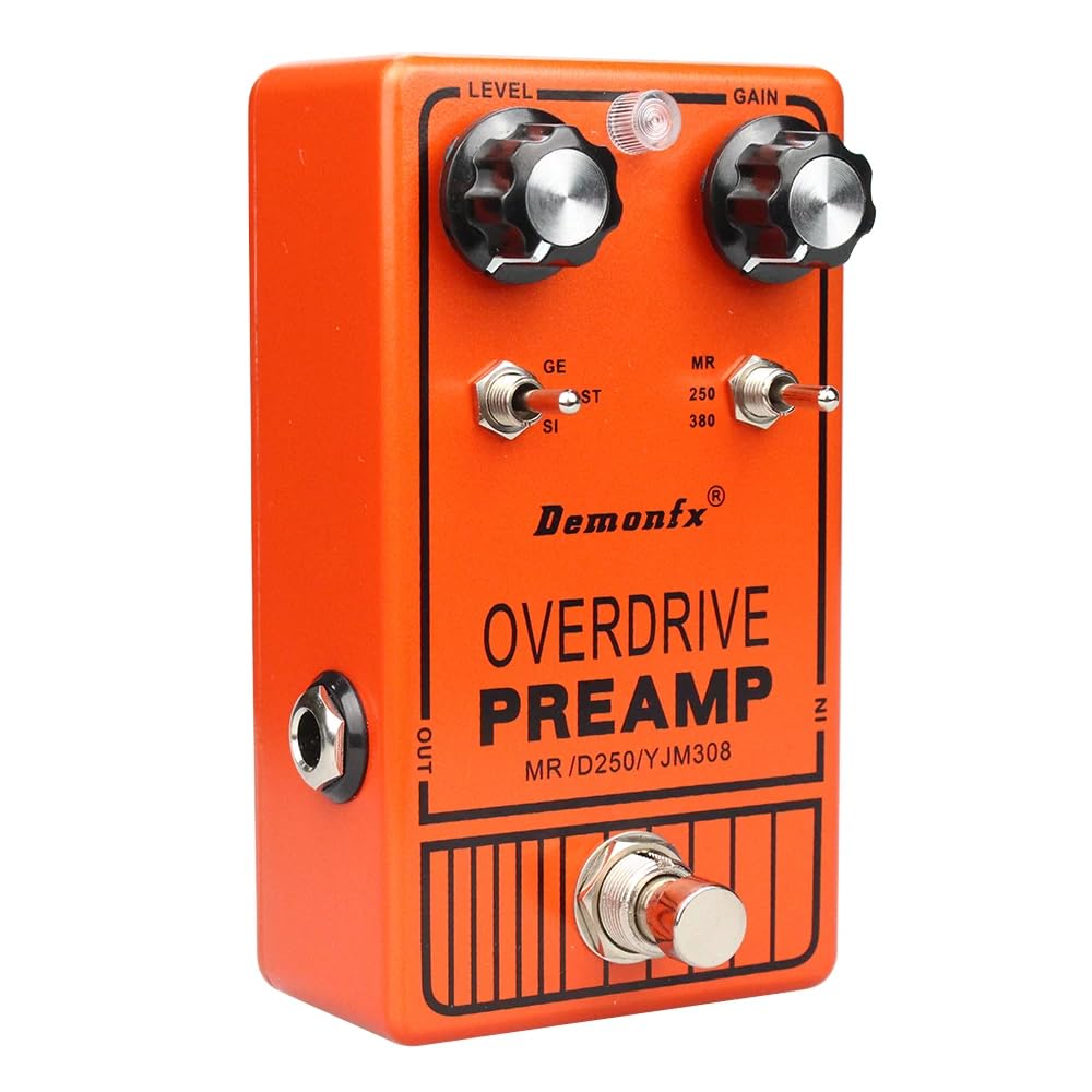 Demonfx YJM308 OVER DRIVE PREAMP CLEAN BOOSTER Overdrive Preamp Clean Booster Guitar Effector /