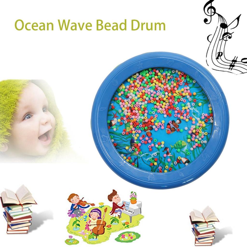 Buy Fashionable LYH18P Ocean Wave Bead Drum Sea Sound Educational Toys