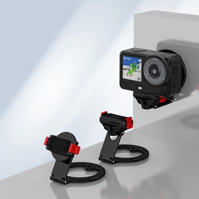 Aluminum Alloy Action Camera Bracket Featuring Bidirectional Suction Effortless Setups for Outdoor Sports and Adventure