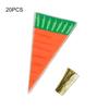 20/50/100Pcs Candy Bags Moisture-proof Cartoon Shape Plastic Cute Carrot Design Snack Popcorn Packing Bags for Bakery