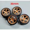 4pcs 1/18 32mm/36mm/42mm Diameter Plastic Wheels Rubber Tires RPF1 RAYS TE37 57CR CE28 BBS ABS Rims for 1:18 Model Car