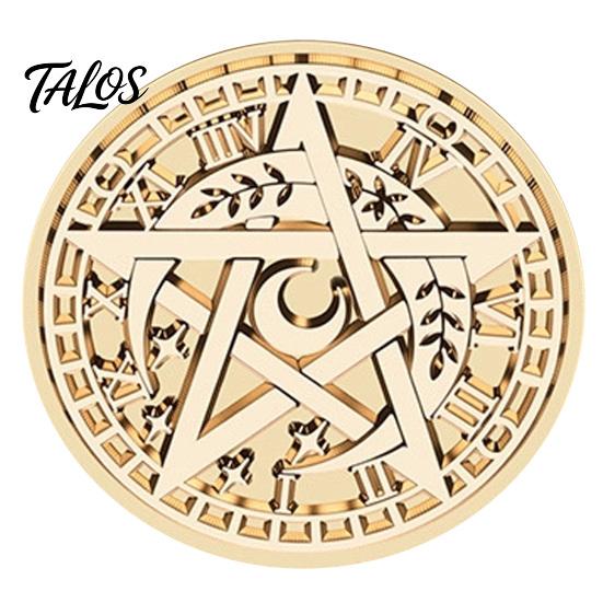 Fantasy Theme Handbook Collage Vintage European Magic Themed Wax Seal Stamp Head, Solid Brass Exquisite Artistic Craft Engraved Sealing Head