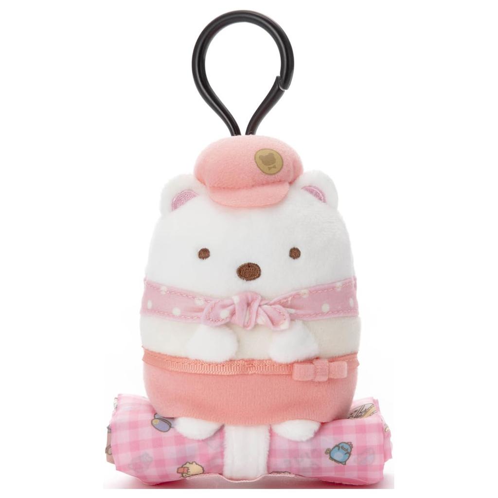 Sumikkogurashi Plush Eco Bag Polar Bear Plush Toy, Approximately 12cm Tall