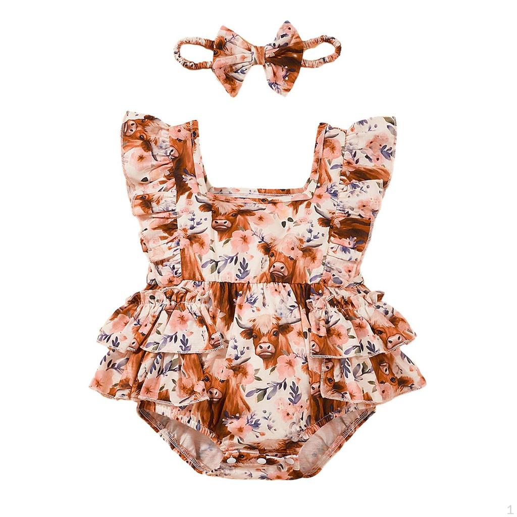 Baby Girls Romper Summer Clothing Cute Infant Ruffles Jumpsuit for Photo Props