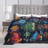 DND Flannel Throw Blanket Role-Playing Game Blankets for Bedding Outdoor Super Warm Bedroom Quilt