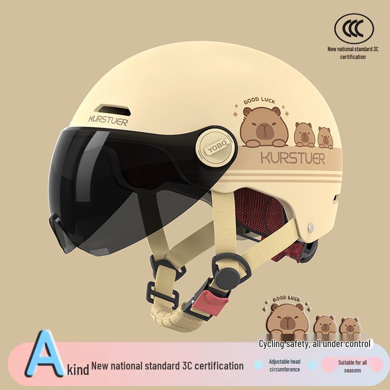 Women s 3C Certified Electric Bike Helmet - New Universal Spring/Autumn Style 3C Adult Half Helmet (Head Circumference Adjuster)