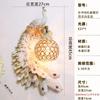 Nordic Retro Dual Color Peacock Wall Lamp Creative Gold White Lamps LED Crystal Metal Light Corridor Decoration