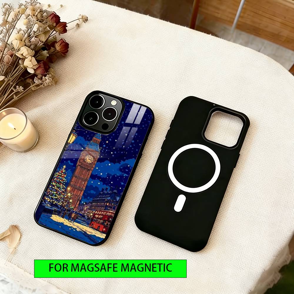 Christmas Carnival Phone Case For iPhone17,16,15,14,13,12,11 Plus,Pro Magnetic For Magsafe Wireless Charging