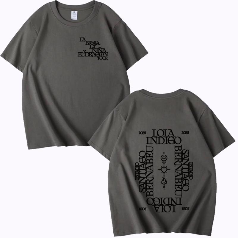 Lola Indigo 2025 Tour T Shirt Men Women Oversized 100% Cotton Hot Sale Short Sleeve Summer Fashion Print Unisex Plus Size Tops