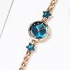 Women's Watch Simple Fashion Starfish Bracelet Blue Multi Sided Glass Dial Trendy Female Student Vintage Quartz Wristwatches