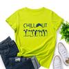 Penguin Cotton T-Shirt Short Sleeve Round Neck Women 2d Print Tops