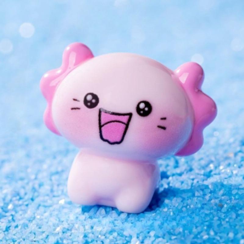 Neue Cartoon-Salamander-Figuren Minityp Kawaii Anime Axolotl Schmuck niedliche Tiere Schreibtischdekoration Auto-Figur Geschenke