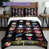 Conjunto de capa de edredom 3 peças (1*Capa de edredom + 2*Fronha, sem núcleo), Conjunto de Roupa de Cama com Estampa da NFL, Decoração de Quarto, Para Todas as Estações, Presente de Aniversário