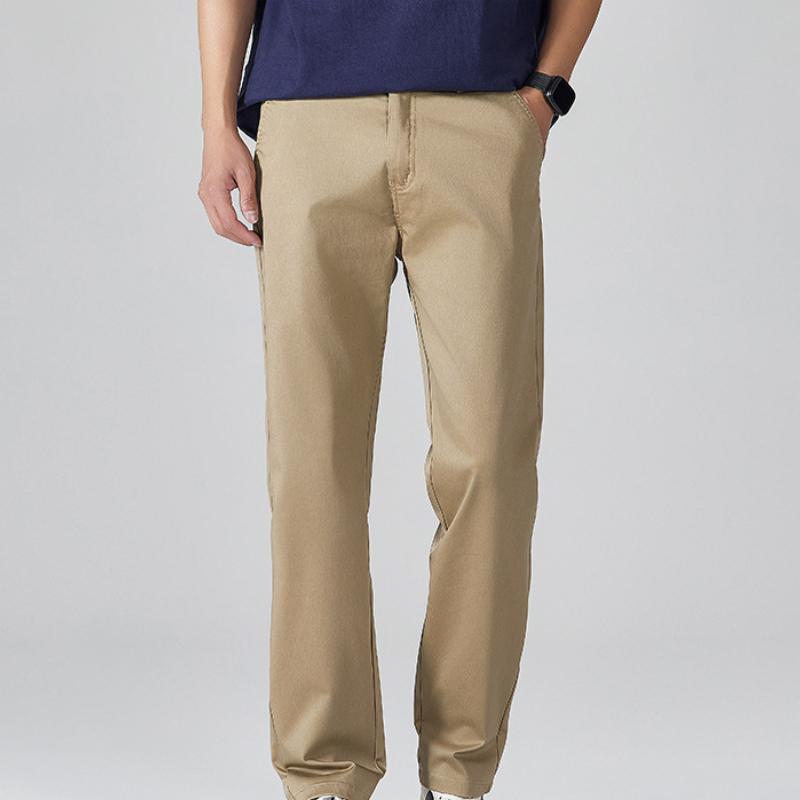 Spring and Autumn Soothing Loose Casual Pants Trousers Straight Tube Drape Joker Fashion Style Not Bloated Simple Style.