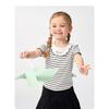 Balabala Children's Clothing Baby Short Sleeved Girls' T-shirt Children's Top New Summer Outfit with Embroidered Shoulder Inside