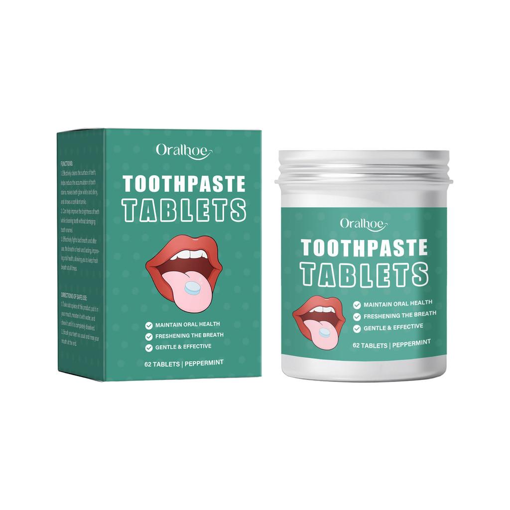 Refreshing Oralhoe Toothpaste Tablets For Effective Stain Removal And Long Lasting Freshness