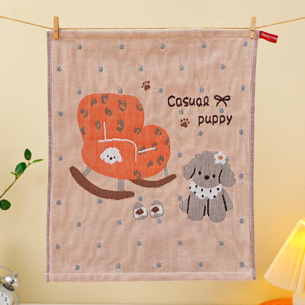 Cartoon Kitchen Towel 34x40cm Tea Towel Cute Large Hand Towel for Kids Children F