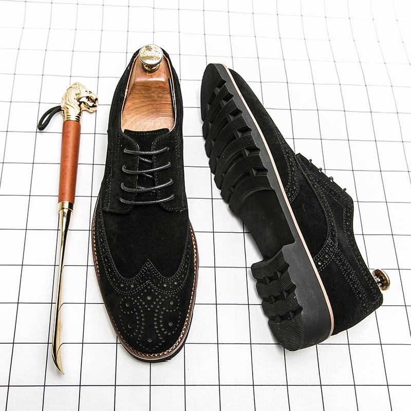 Classic Retro Style Casual Shoes Men Fashion Brand Oxford Shoes Comfortable Men Brogue Footwear Elegantes Man Wedding Dress Shoe