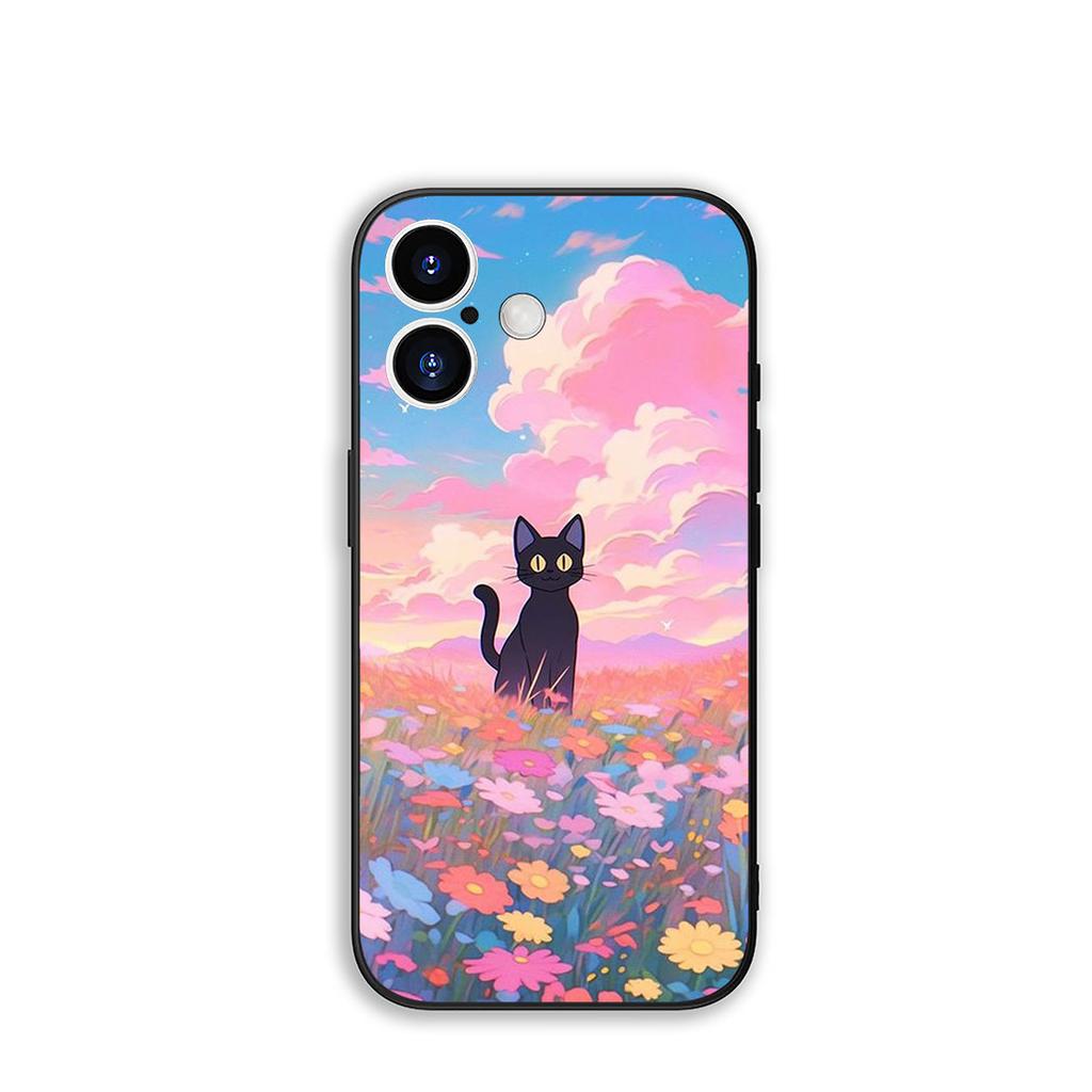 Funda Coque Cover for Huawei P30 P20 P10 Mate 10 20 Lite Pro Y9A Y8S P Smart Y6 Y7 Y9 Prime 2019 Case Black Meow Kitten Cat