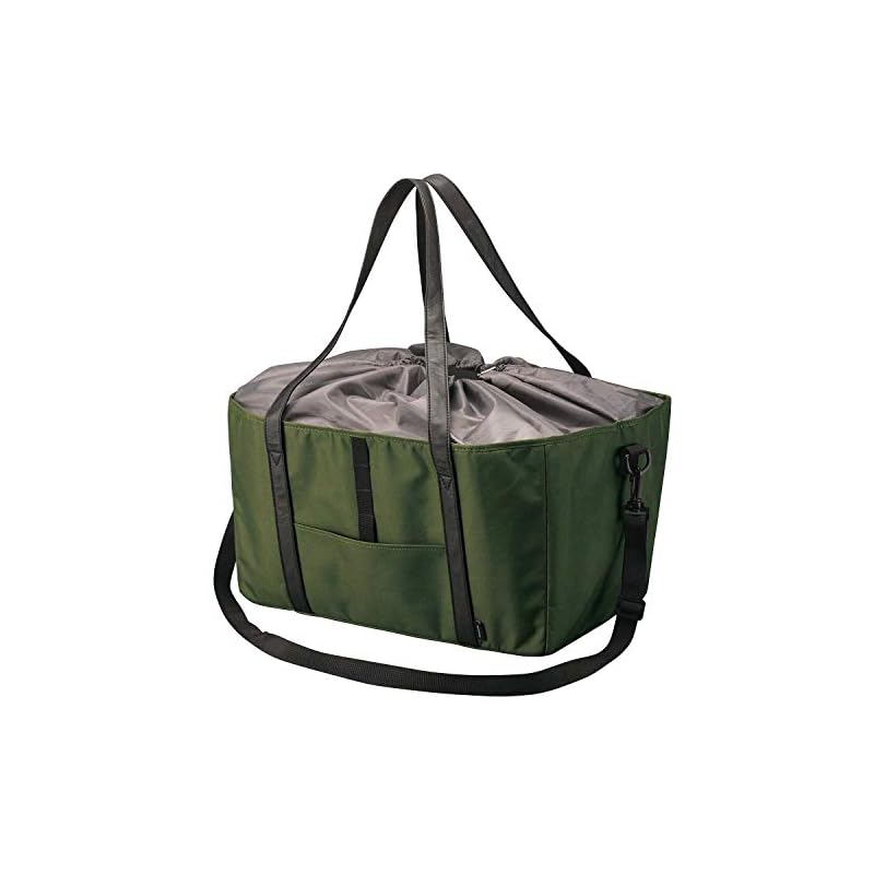 CARMATE Shopping Basket-Sized Heat and Cold Insulation Aluminum Sheet with Insulated Material, ISOFIX Compatible, Olive Green, DZ546