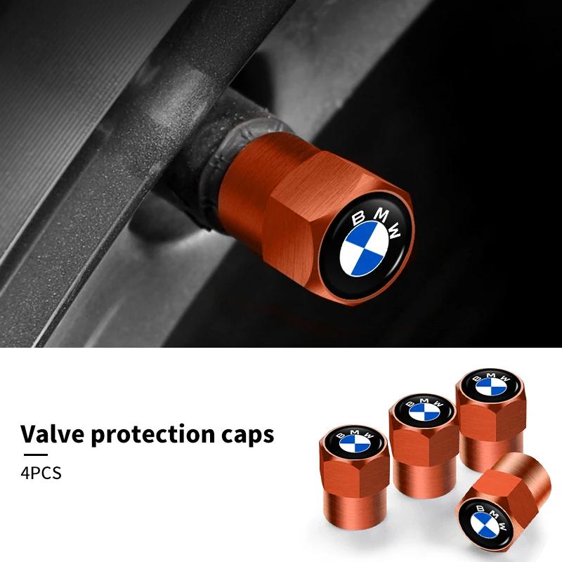BABD1 For BMW New 4Pcs Car Wheel Tire Valve Caps Air Stem Covers Accessories For BMW E46 E90 E60 F10 E39 F30 E36 F20 E87 E90 E70 E91