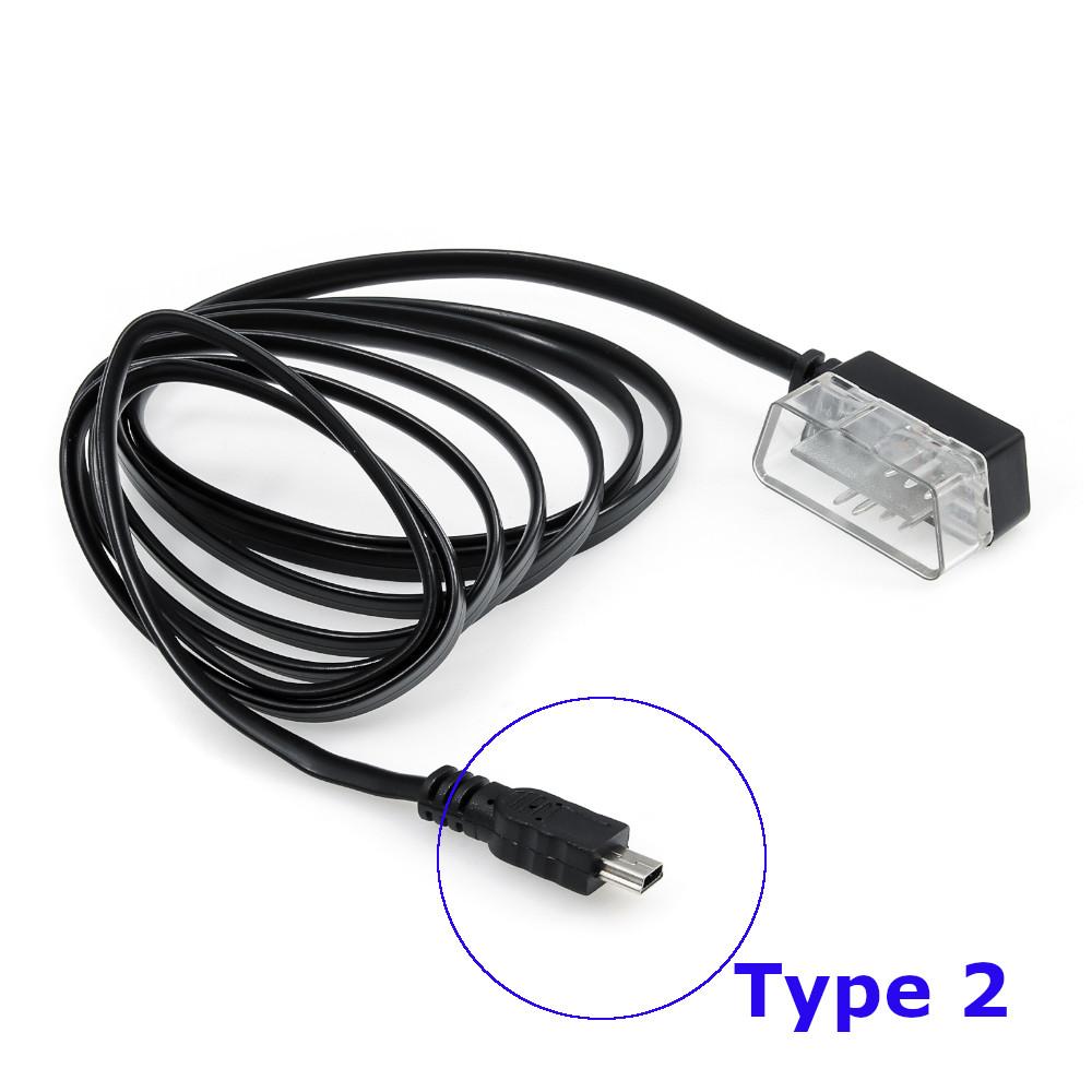 1PC Obd2 Cable Mini Usb OBDII 2 7 Pin To Mini USB Connection Cable For Car HUD Head Up Display Hud OBD Cable