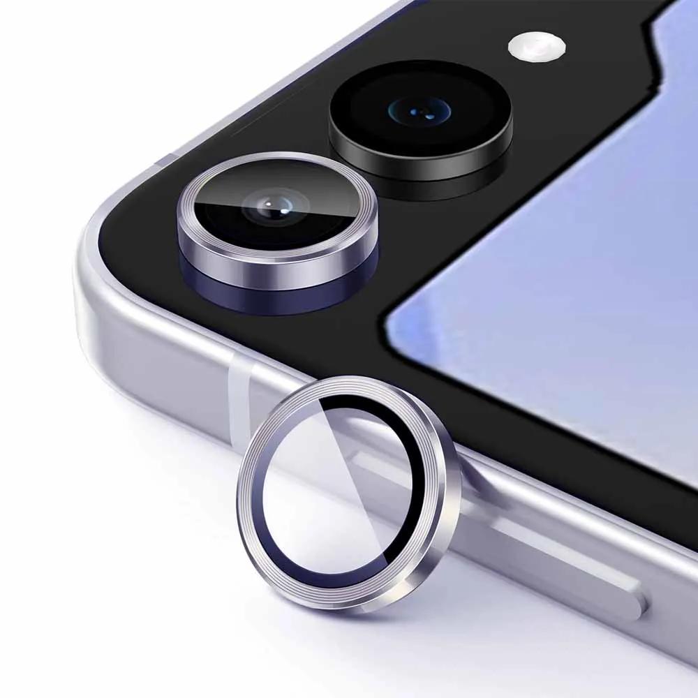 Metal Ring Camera Lens Protective Cover Flim For Samsung Galaxy Z Fold 7 6 5 4 Anti-scratch HD Definition Glass Lens Protect Cap