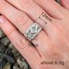 Huitan Vintage Luxury CopperColor Hollow Out Ring with Shining CZ for Women Wedding Party Engagement Accessories Jewelry Gift