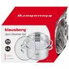Klausberg Dampfkochtopf 3 Teile 24cm Kb-7144
