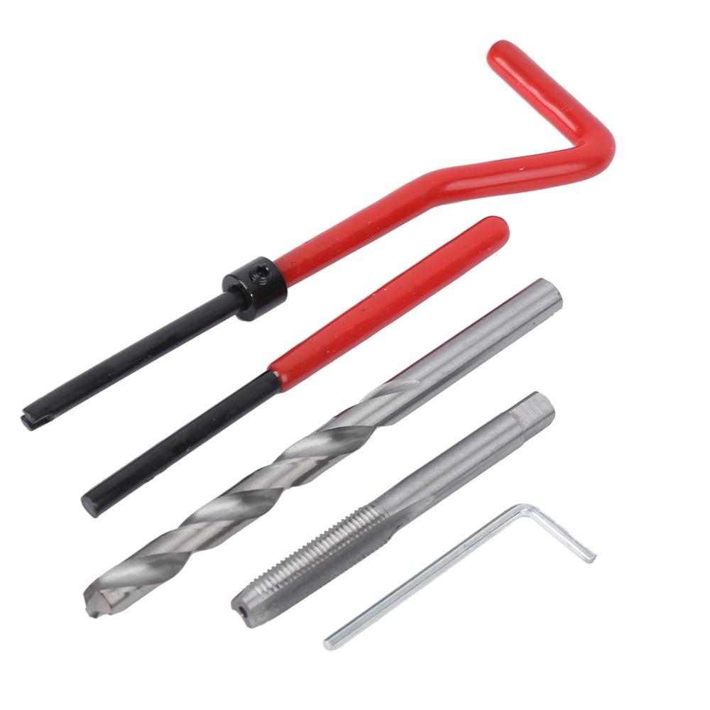 25Pcs M7x1 Threaded Insert Kit Metric Threading Tool  for Auto Parts and Processing Machinery