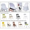 1/2/5 PCS Stretch Spandex Wedding Chair Cover for Weddings Birthdays Parties Events Hotels Banquets