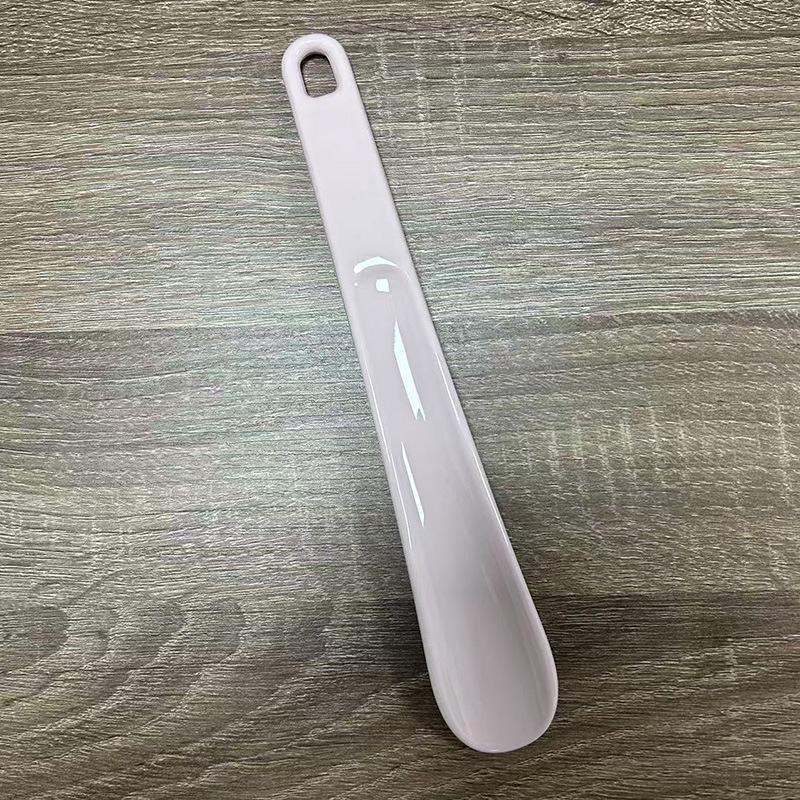 

Компактный 25-сантиметровый черный пластиковый рожок для обуви - Портативный и простой в использовании обувной подъемник розовый