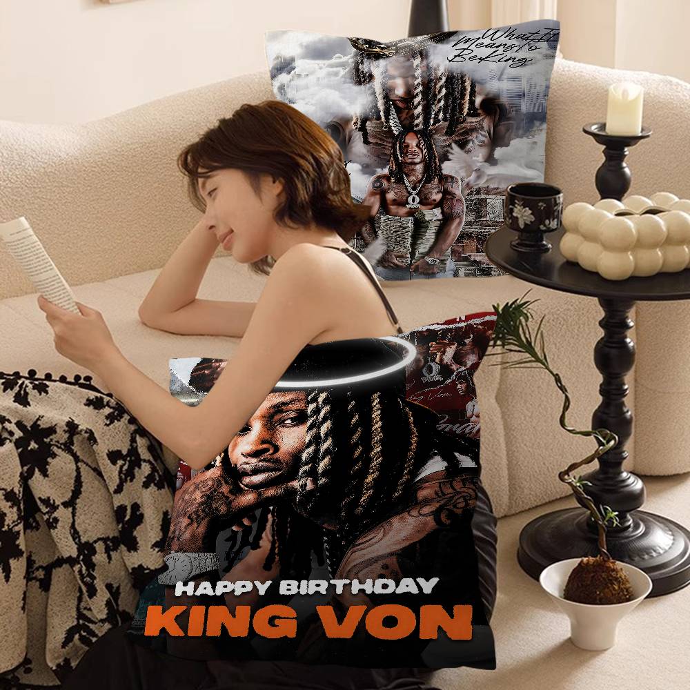 K-King Rapper Von Pillow Cover Sofa Cushion Cover Home Room Decoration Children Gift