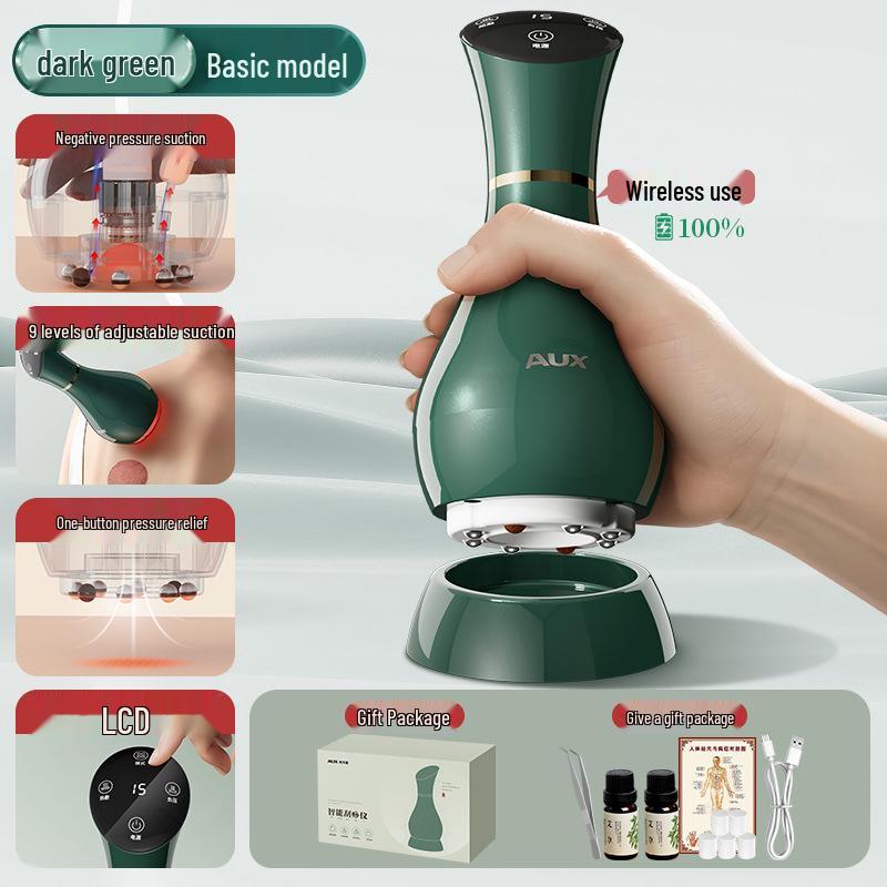 Rechargeable Electric Cupping Massager with Back Heating - Model 4503B