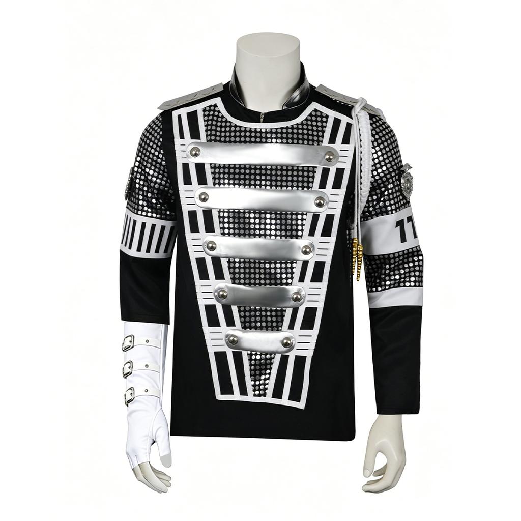 Punk Michael Jackson Allemagne Militaire Cool Magnifique Veste Teaser Vêtement d'extérieur pour Collection costume Halloween Manteau Cadeaux