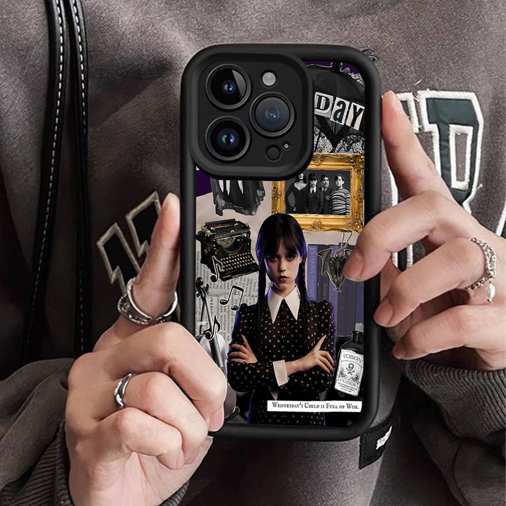 American W-WednesdayS Movie TV A-Addams Phone Case For IPhone 17 16 15 14 13 12 11 Pro Max Mini Plus Soft TPU Back Cover