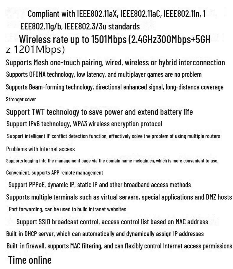 Mercury AX1500 Dual Band Wi-Fi 6 Gigabit Router A15G - Game Ready, IPV6 Compatible