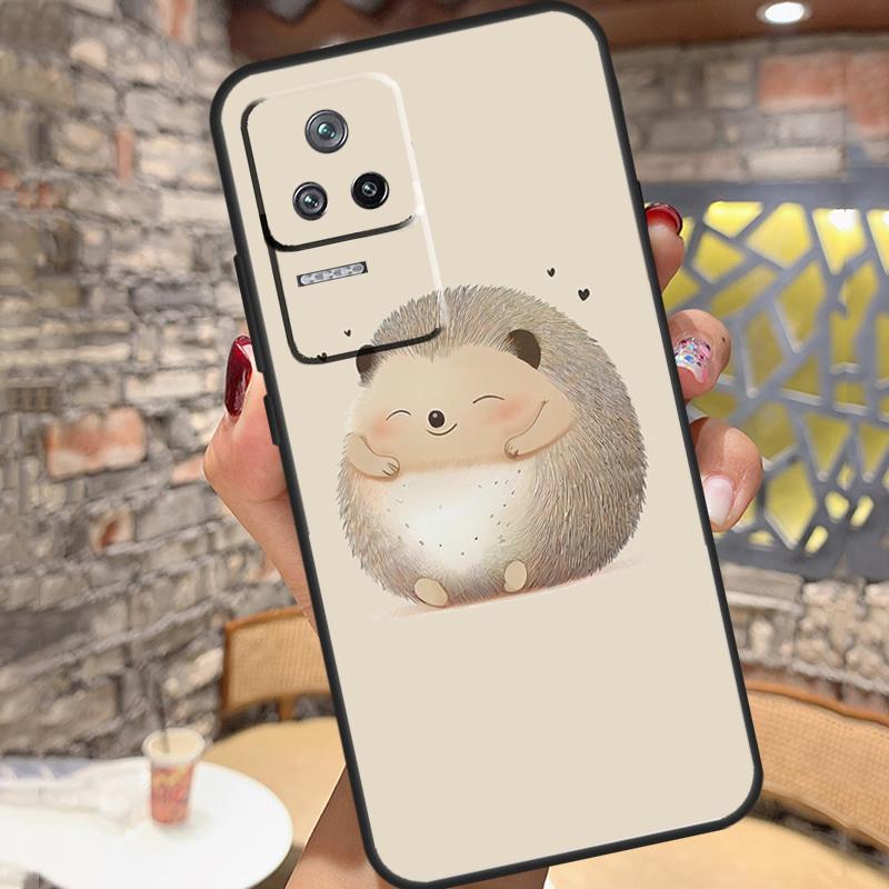 Animal Hedgehog Case For Xiaomi 14T Pro 13T 11T 12T 13 14 15 Ultra POCO X6 X7 Pro X3 X5 M6 F5 F6 Pro Cover