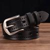 Women's Leather Belt Female Strap Waistband Hollow Out Belt Pin Buckle Length:95-110cm Black\Red\Coffee\Orange