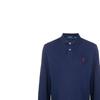 Polo Ralph Lauren Logo Straight Hem Long Sleeve Polo Shirt Men Tops Blue 710681126-038