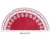 Festival Tree Skirt Knitted Tree Skirt Apron Snowflake Deer for Gift Holidays